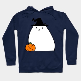 White Witch Cat Hoodie